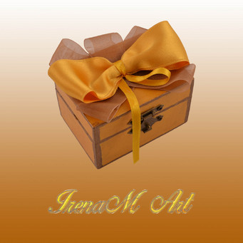 Ръчно изработени изделия от хартия Кръщене момиче Ръчно изработена кутия от дърво Златна панделка 